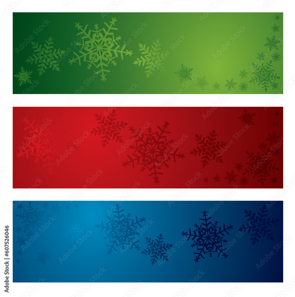 Christmas snowflake banners.  More christmas images in my portfolio.