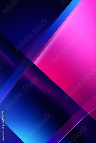 Abstrakter geometrischer Hintergrund blau und pinke Farben   erstellt mit AI 