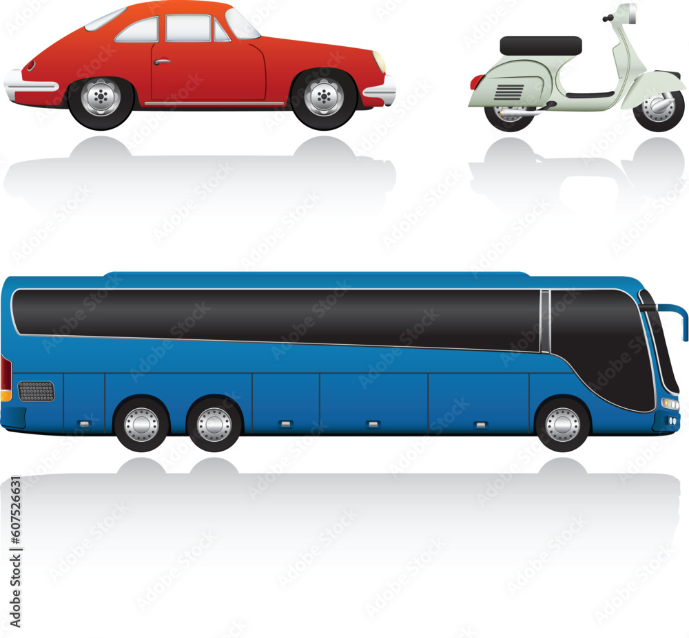 Vector Transport Set One. Hand Draw. Easy To Edit. Vector Transport Set One. Hand Draw. Easy To Edit.