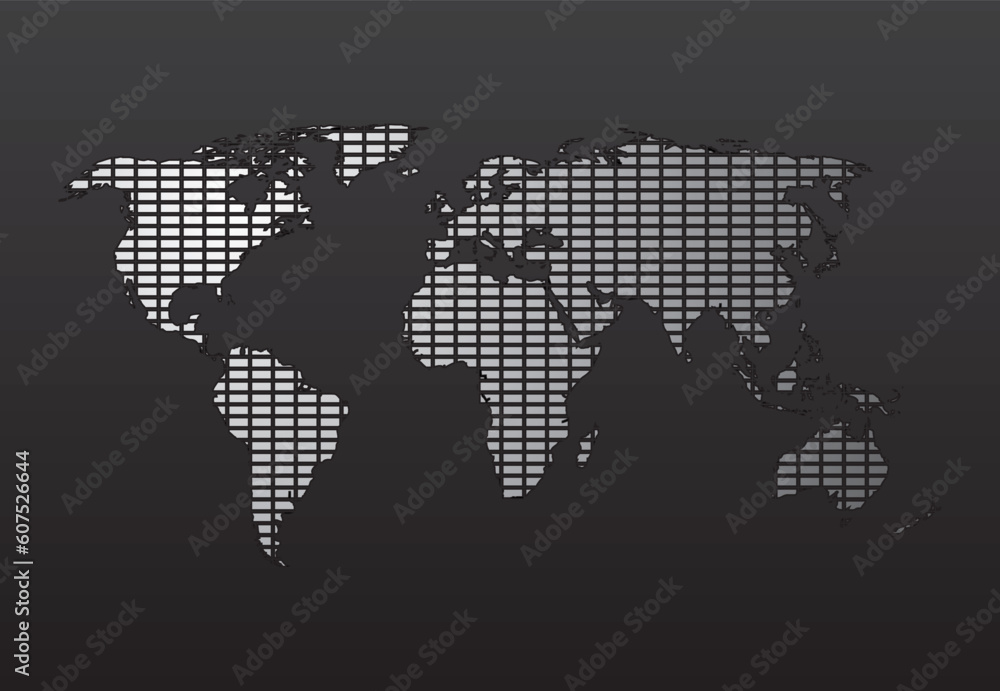 Fototapeta premium World Map. Easy To Edit Vector Image.