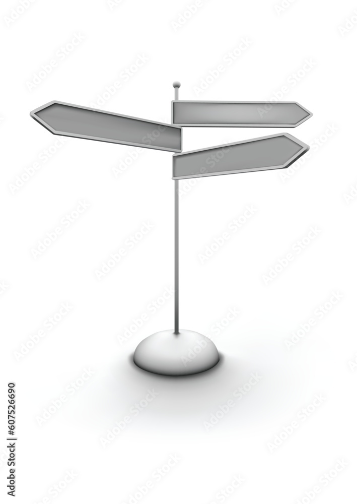 Vector illustration of arrowed direction sign. You can easily change color, put in your own signage text Vector illustration of arrowed direction sign. You can easily change color, put in your own signage text