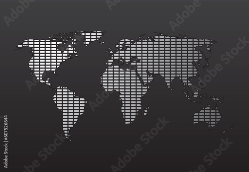 World Map. Easy To Edit Vector Image.