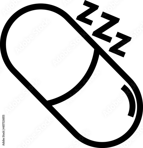 Quadro su tela Sleeping Pills free icon