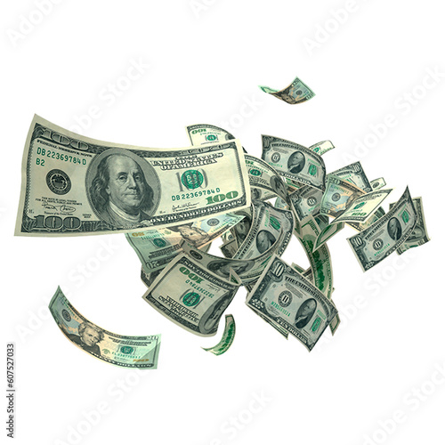 US Dollar money fall high quality image