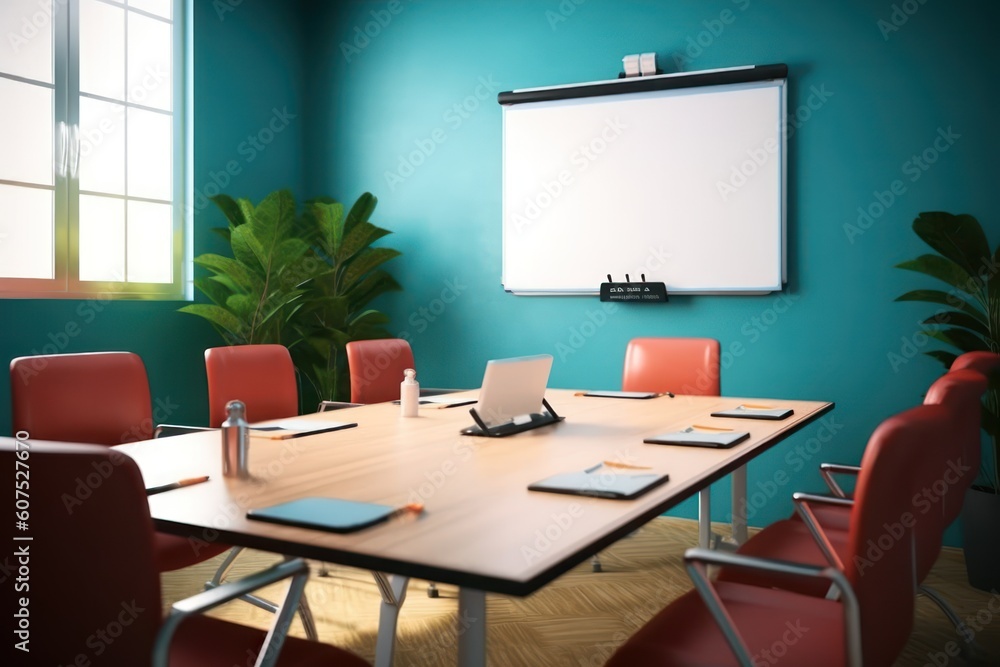 stock photo of meeting room and stuff tools equipment photography Generative AI stock photo of meeting room and stuff tools equipment photography Generative AI