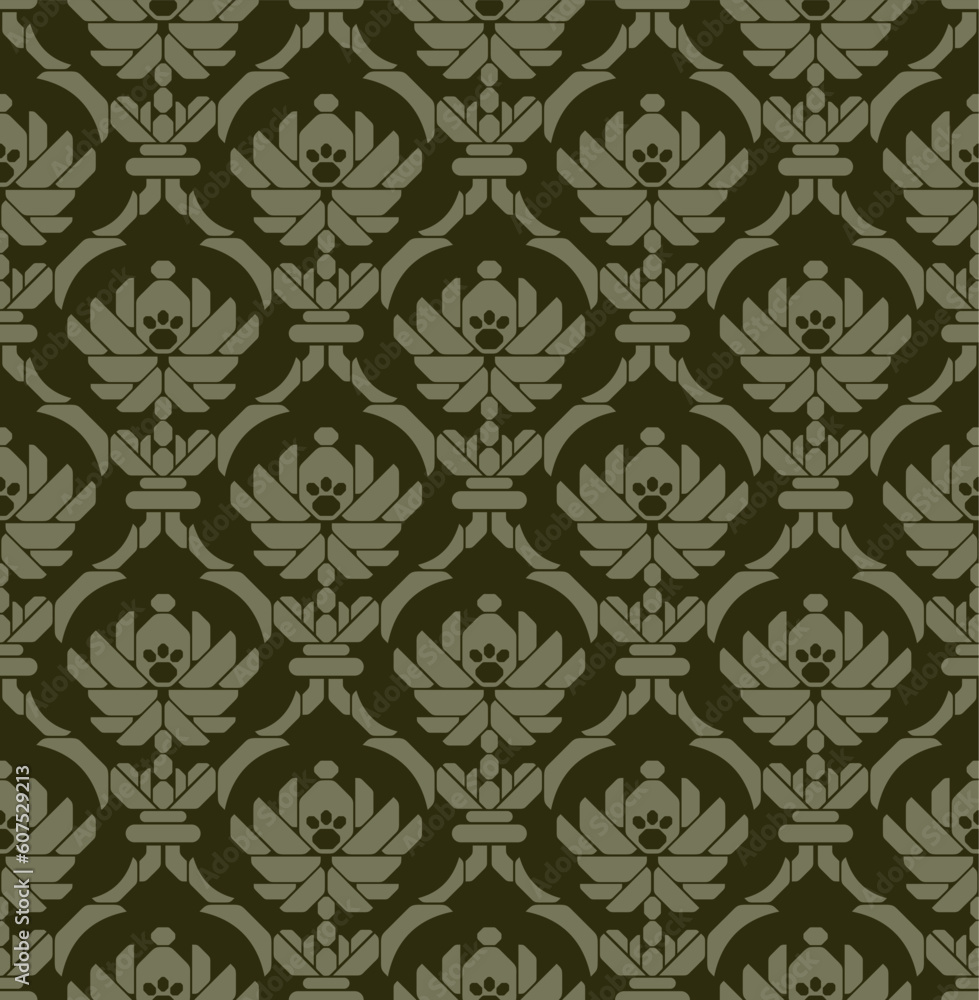 Seamless background from a techno floral ornament, Fashionable modern wallpaper or textile Seamless background from a techno floral ornament, Fashionable modern wallpaper or textile