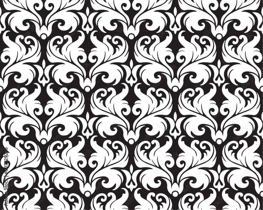 Seamless background from a floral ornament, Fashionable modern wallpaper or textile Seamless background from a floral ornament, Fashionable modern wallpaper or textile