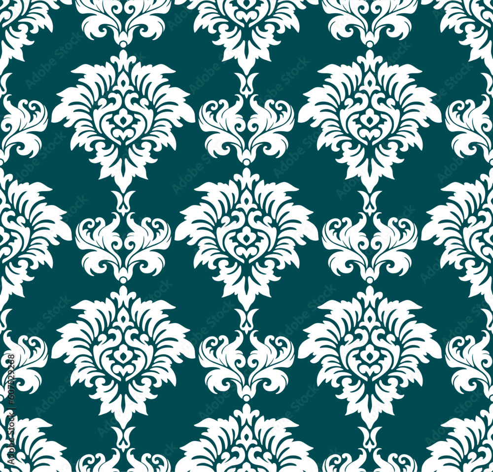 Fototapeta premium Seamless background from a floral ornament, Fashionable modern wallpaper or textile