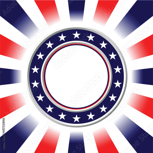 United States colors. Election poster or Fourth of July background