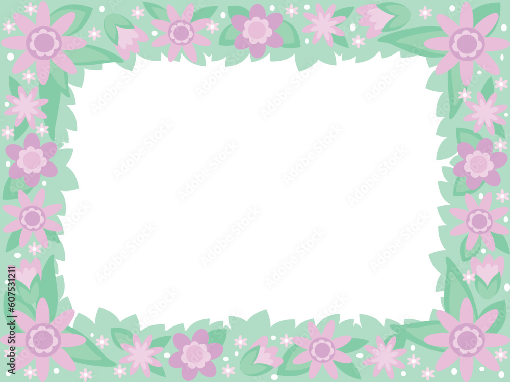 Decorative pattern with flowers