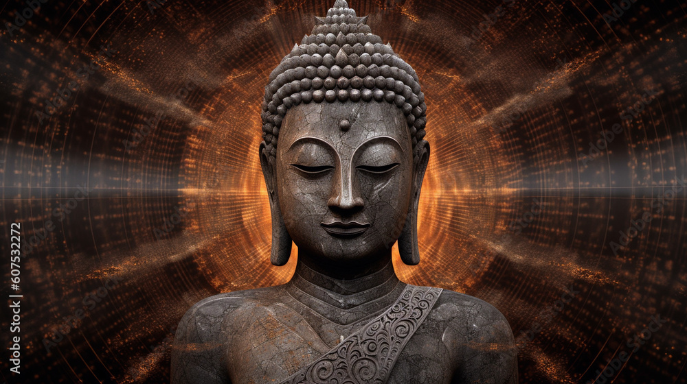 Thai Buddha in Surrealistic Art: An Exceptionally Handsome Representation Created via Generative AI