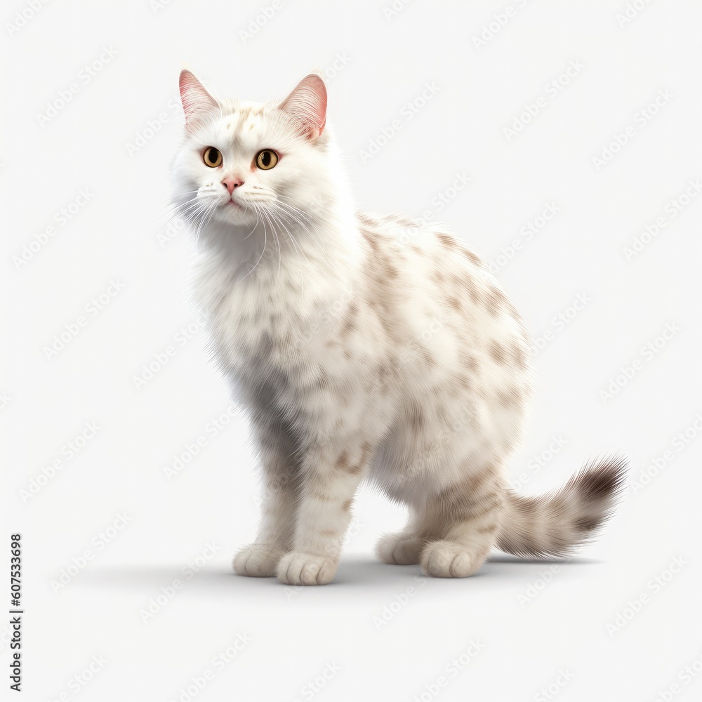 Obraz premium cat, kitten, animal, pet, isolated, domestic, feline, fur, white, cute, tabby, kitty, sitting, young, baby, portrait, adorable, looking, british, one, paw, pets, mammal, gray, beautiful