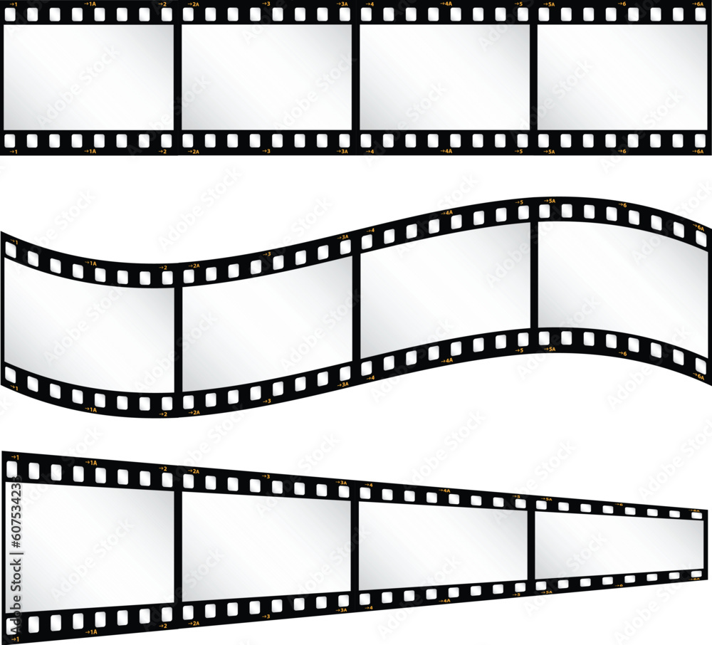 Various filmstrip backgrounds