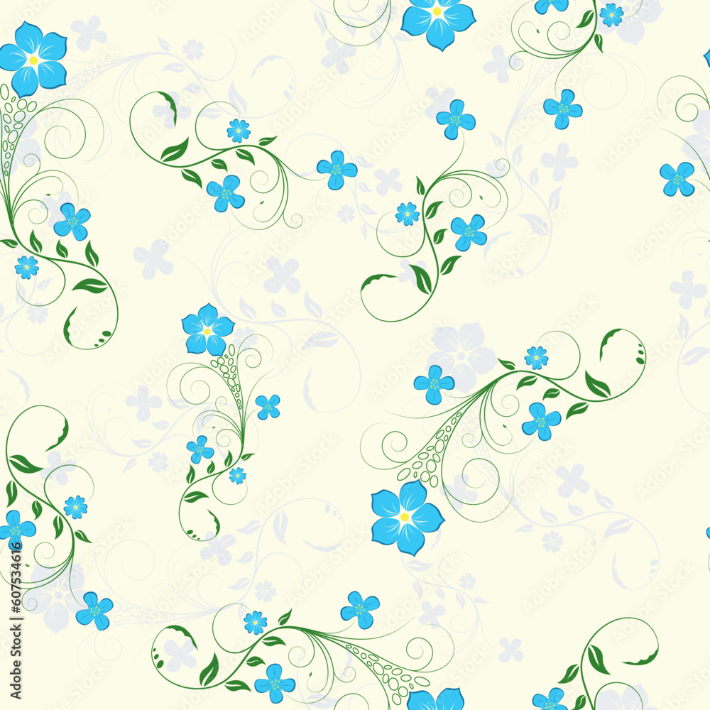 Floral seamless background for yours design usage Floral seamless background for yours design usage