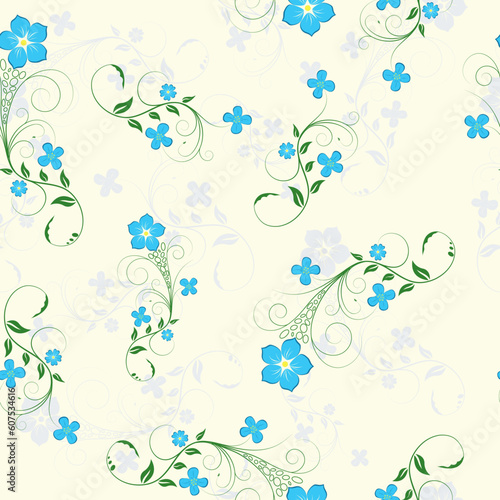 Floral seamless background for yours design usage