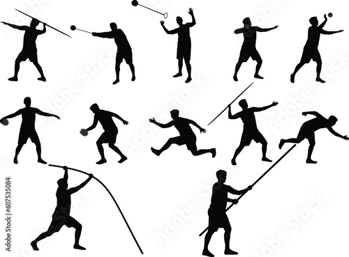 athletics silhouettes