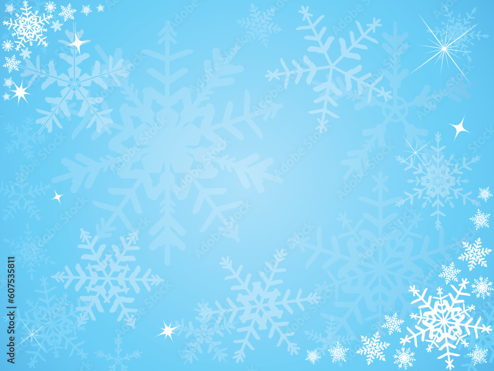 Christmas snowflake background.  Please check my portfolio for more christmas illustrations.