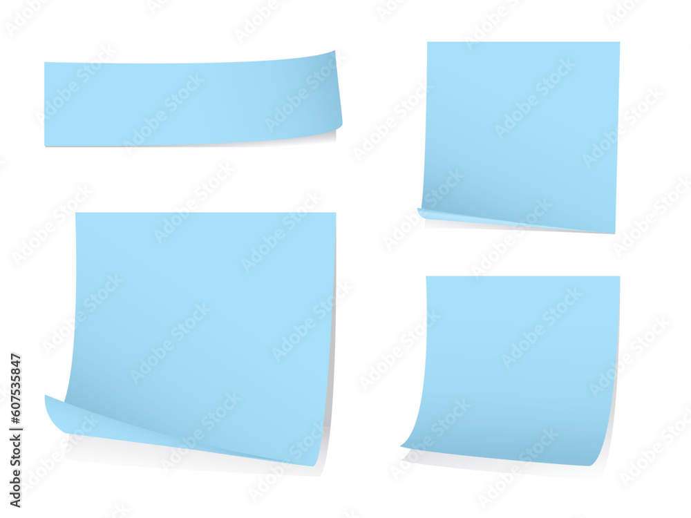 Sticky blank note paper with shadows. Please check my portfolio for more stationary illustrations. Sticky blank note paper with shadows. Please check my portfolio for more stationary illustrations.