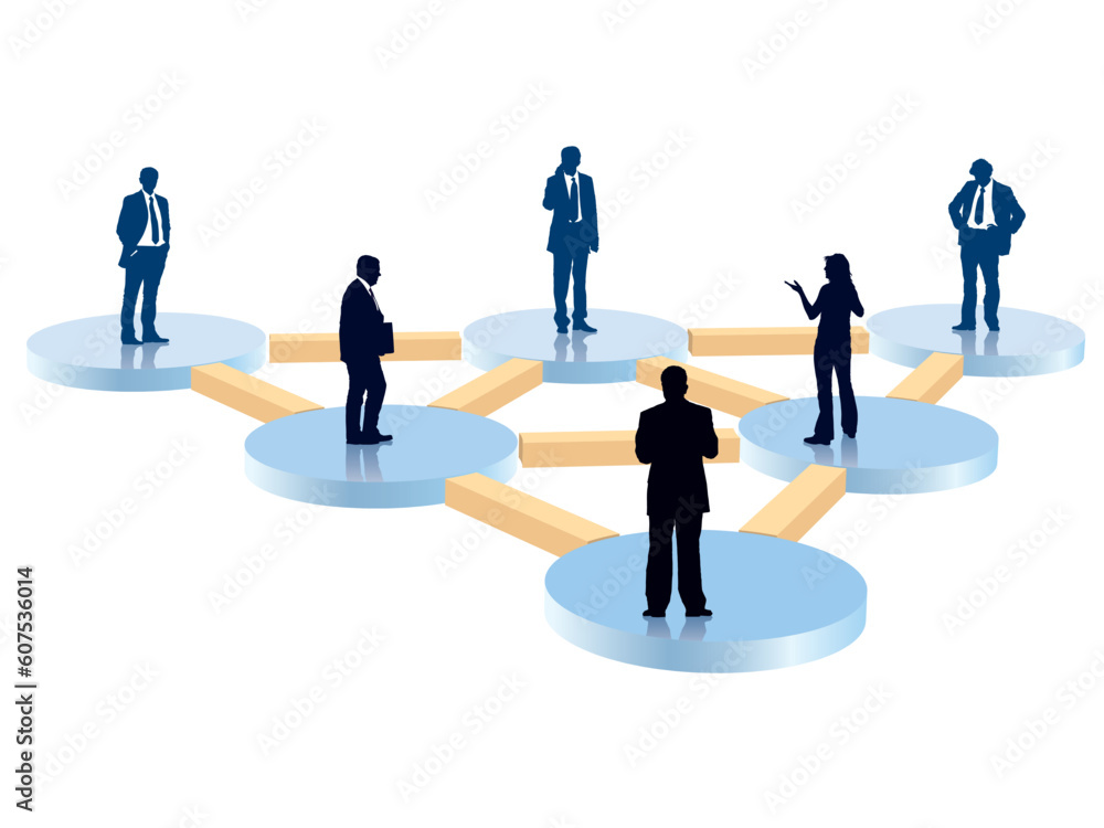 People in the organization chart, conceptual business illustration. People in the organization chart, conceptual business illustration.