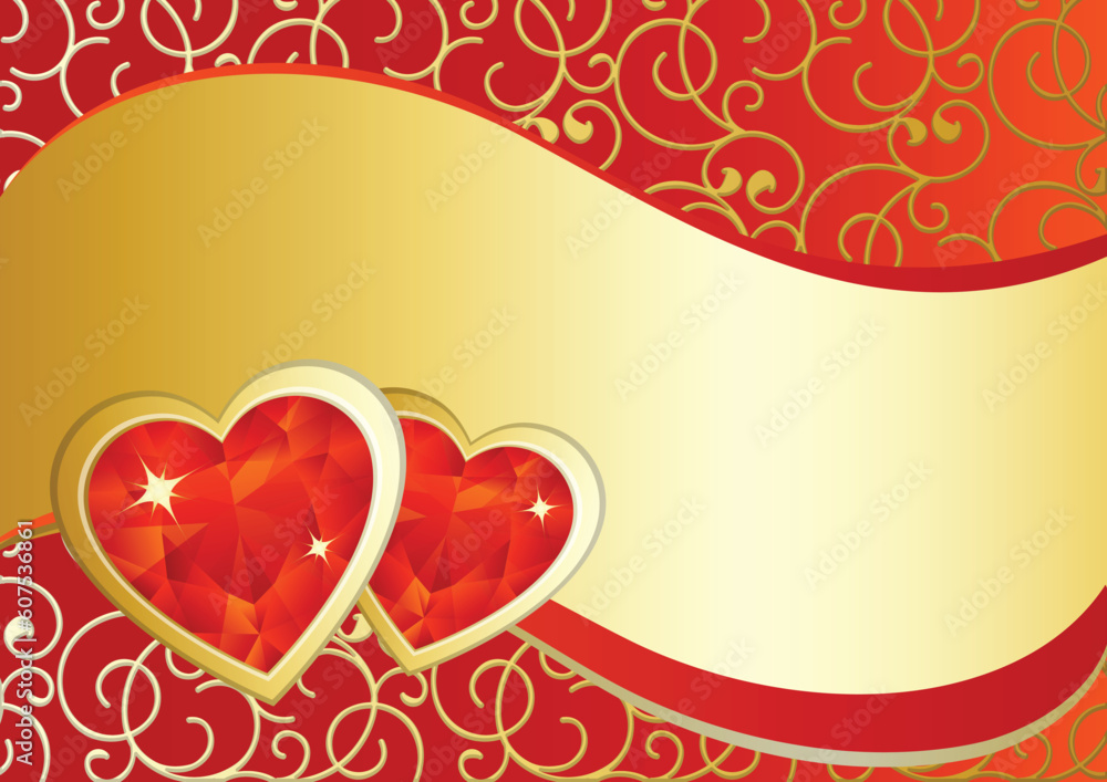 vector illustration - valentine's day background
