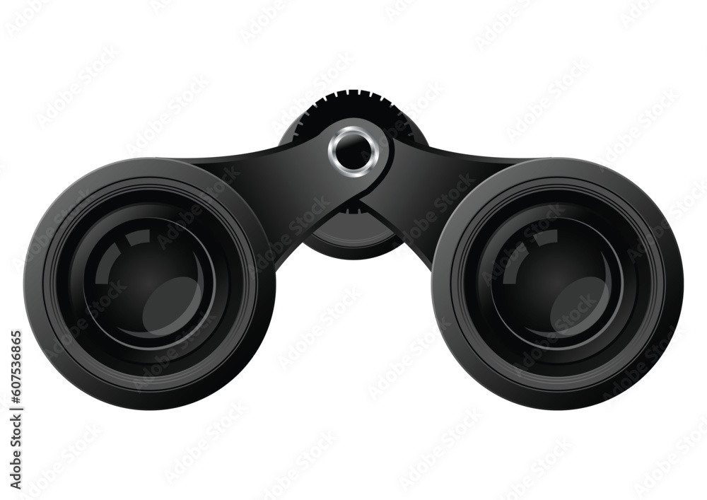 Binoculars. Observation device isolated over white background Binoculars. Observation device isolated over white background