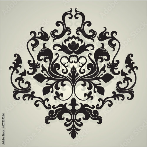 vector ornament In flower style