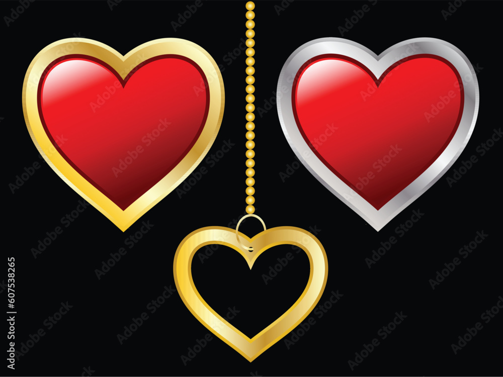 Various heart icons