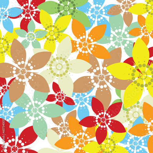 Colourful abstract background of spring flowers
