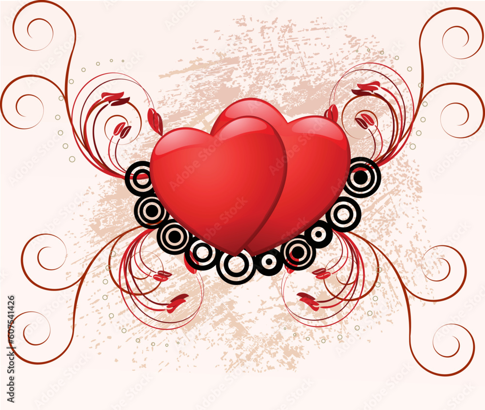 Romantic background, vector illustration Romantic background, vector illustration