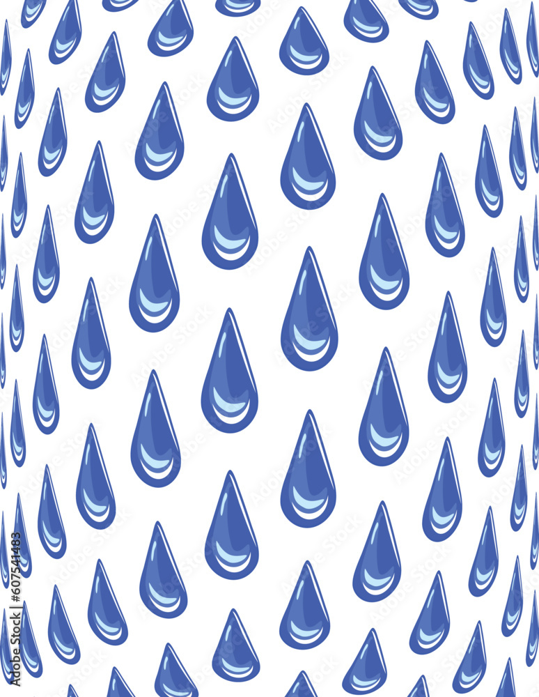 Editable vector illustration of a curtain of raindrops Editable vector illustration of a curtain of raindrops