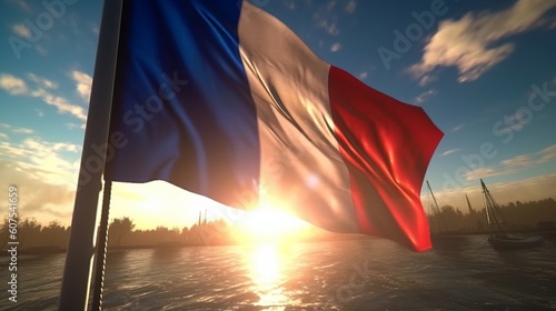 French flag, Generative Ai