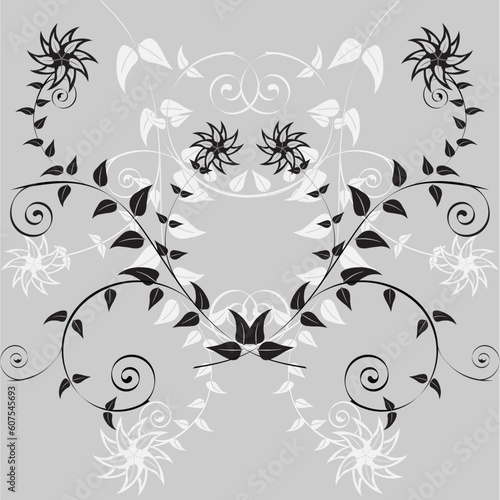 Vector floral pattern. It is possible to use as a seamless texture.