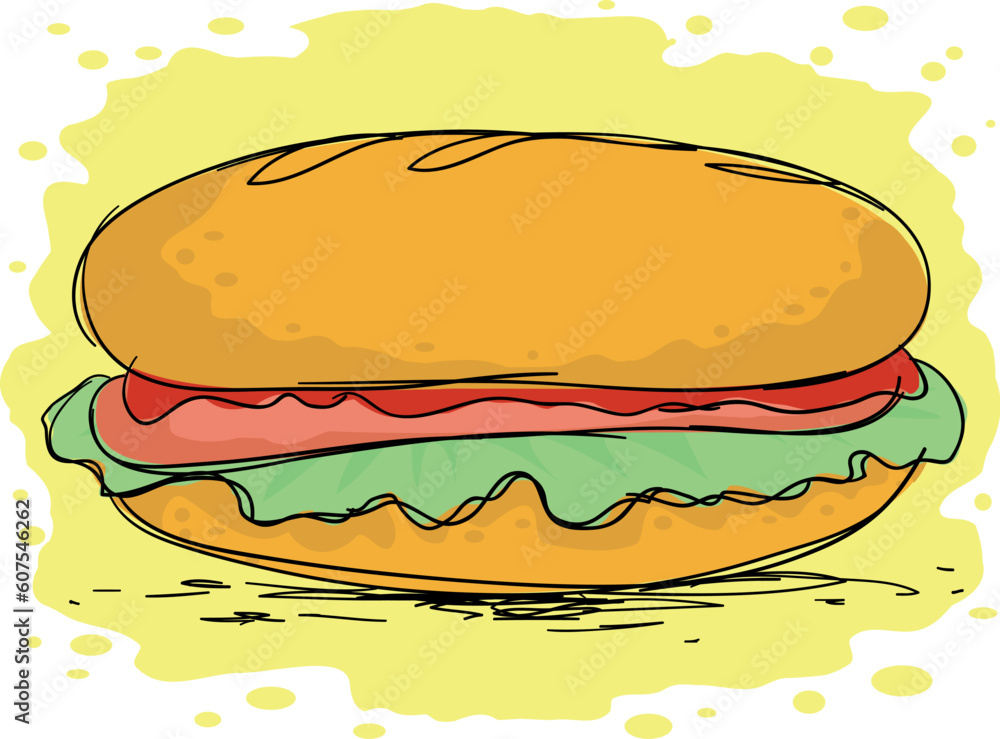 hot dog with sausage and ketchup