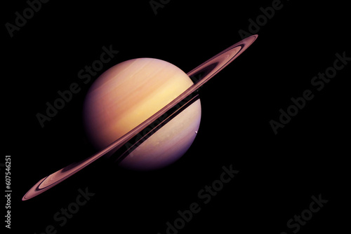 The planet Saturn is in space. Elements of this image furnished NASA.