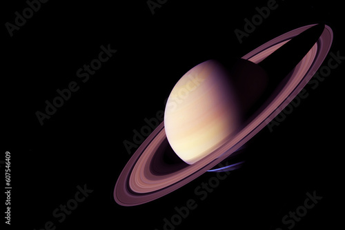 Fototapeta Naklejka Na Ścianę i Meble -  The planet Saturn is in space. Elements of this image furnished NASA.