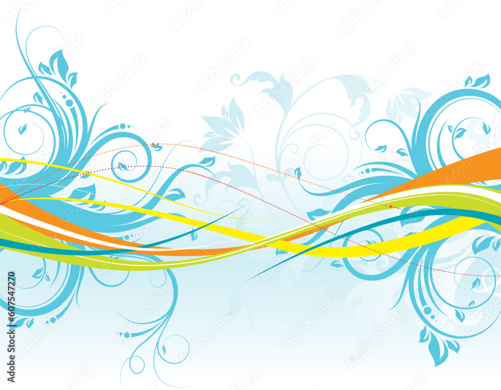 Floral vector illustration. Suits well for design. Floral vector illustration. Suits well for design.