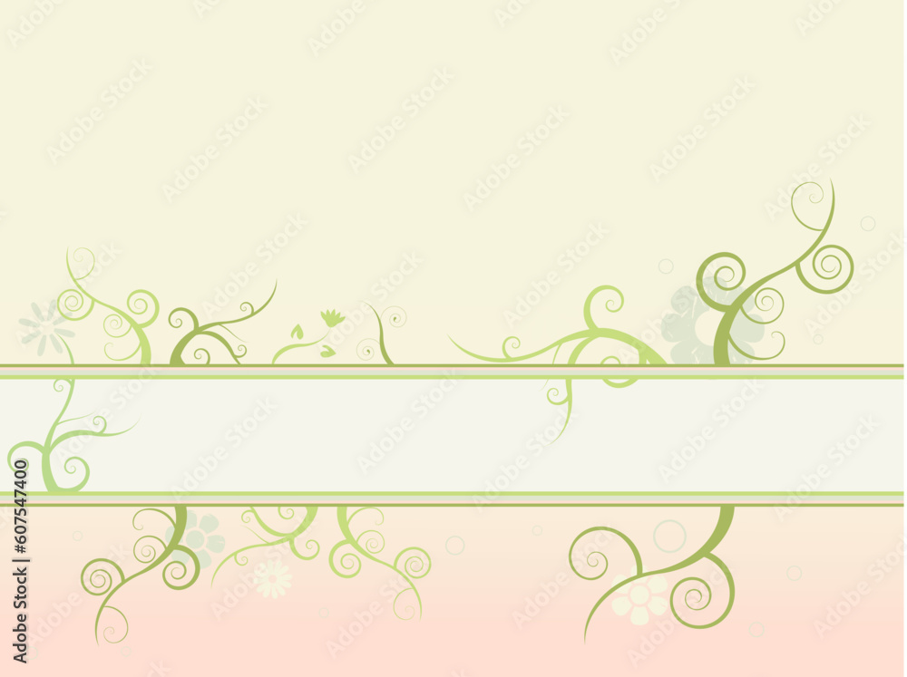 Floral banner background.  More backgrounds in my portfolio.