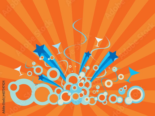 Retro party background.  More retro images in my portfolio.