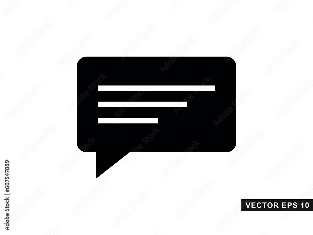 Bubble Speech Simple Icon Bubble Speech Simple Icon