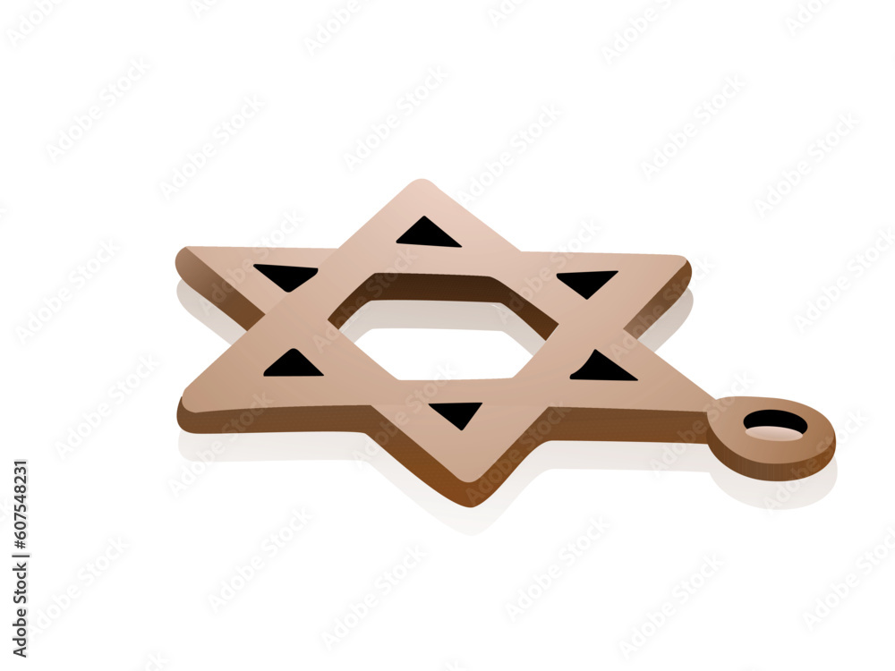star of david on isolated background star of david on isolated background