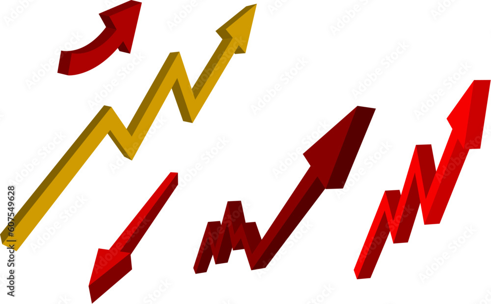 business graph - 3d illustration business graph - 3d illustration
