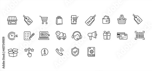 shopping icons