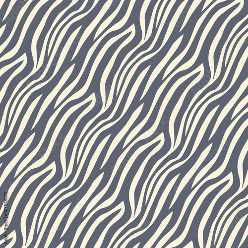 Zebra skin pattern. Animal print for fabric textile design cover wrapping background stock illustration.