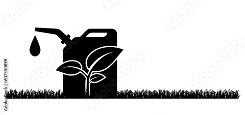 International biodiesel day. For Cartoon green bio, eco, gasoline. Gas pump nozzle. Canisters or jerry can symbol. Fuel tank for transporting and storing petrol. Can jerrycan, canister, Motor oil.