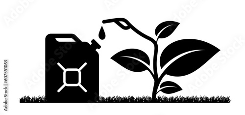 International biodiesel day. For Cartoon green bio, eco, gasoline. Gas pump nozzle. Canisters or jerry can symbol. Fuel tank for transporting and storing petrol. Can jerrycan, canister, Motor oil.