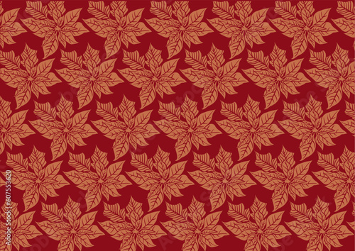 Retro floral background illustration.