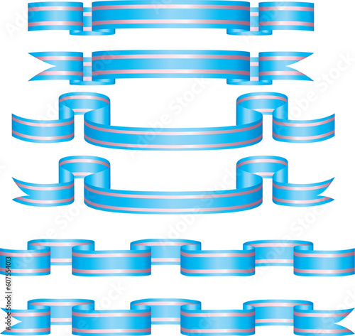Collection of vector banners in different shape