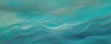 Abstract turquoise and teal fluid water background, summer vacation feeling in blue and green hues. Generative Ai.