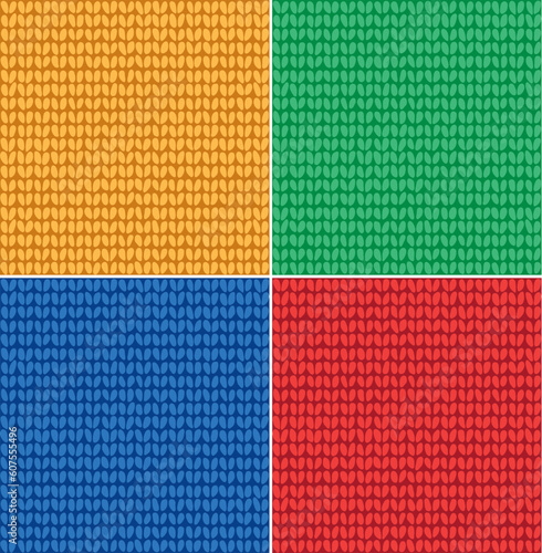 Knitted  pattern to cloning and putting together.