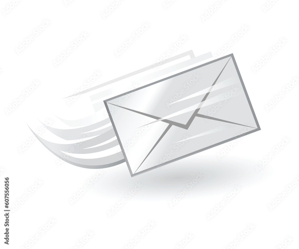 e-mail vector icon in black and white e-mail vector icon in black and white